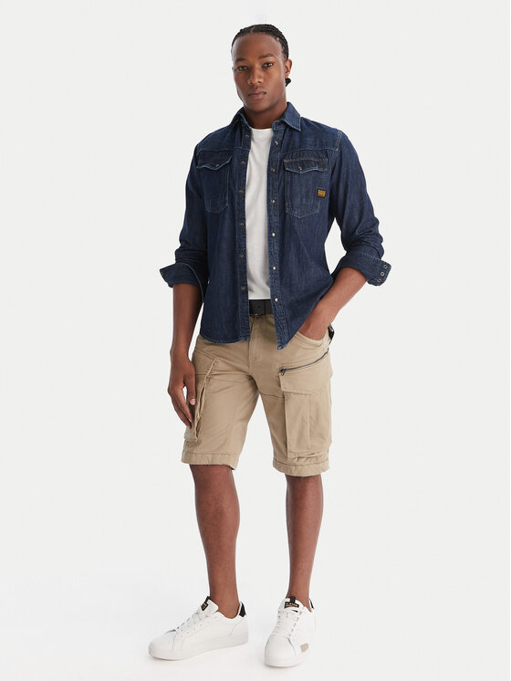 G-Star Raw G-Star Raw Auduma šorti Rovic Zip D26214-5126 Zaļš Relaxed Fit