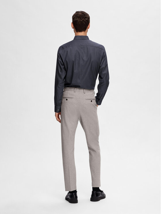 Selected Homme Selected Homme Společenské kalhoty 16092485 Šedá Slim Fit