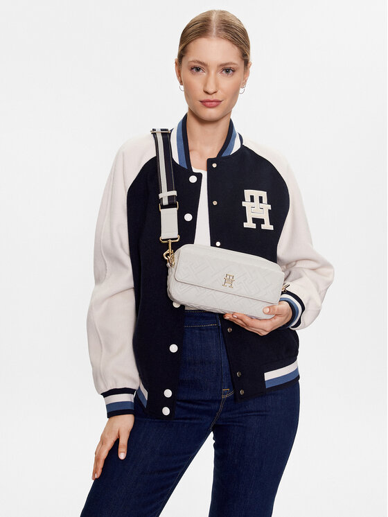 Tommy Hilfiger Tommy Hilfiger Τσάντα Iconic Tommy Camera Bag Mono AW0AW14757 Λευκό