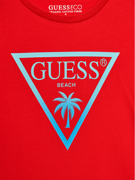 Guess Guess Póló L4GI33 J1311 Piros Regular Fit