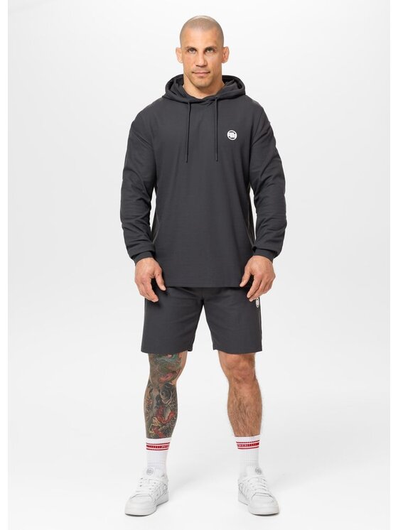 PITBULL PITBULL Bluza Pique Rockey Szary Regular Fit