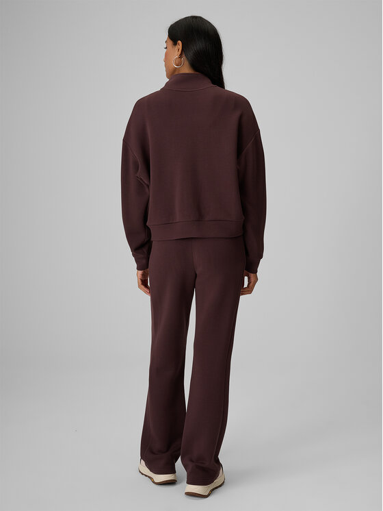 4F 4F Spodnie dresowe ESSENTIAL Brązowy ciemny Slim Fit