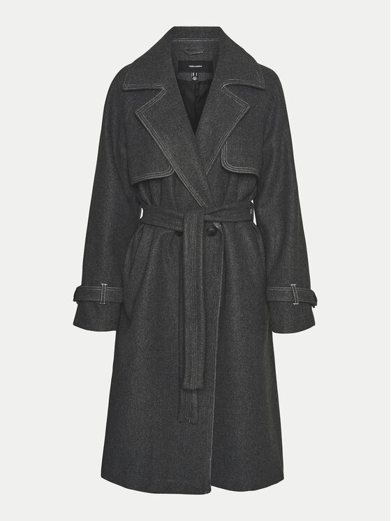 Vero Moda Vero Moda Παλτό μεταβατικό Pop Miley 10319995 Γκρι Regular Fit