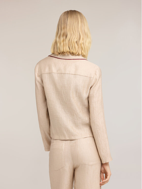 Motivi Motivi Camicia 5077Q000997N002 Crema Regular Fit