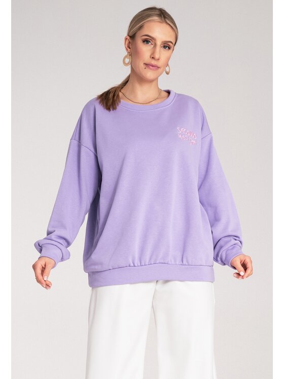 FIGL FIGL Felpa M1151 Viola Regular Fit