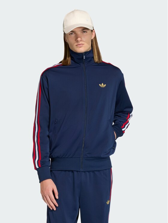 adidas adidas Bluza FIREBIRD Błękitny Loose Fit