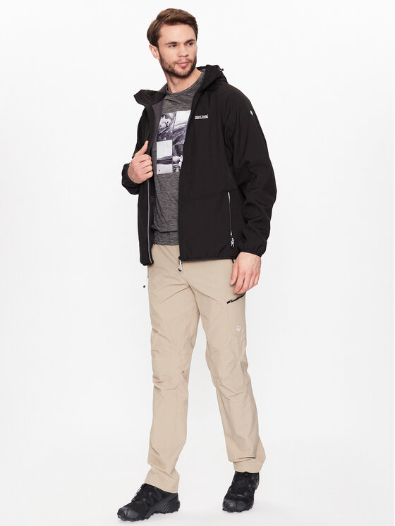 Regatta Regatta Kurtka softshell Arec III RML218 Czarny Regular Fit
