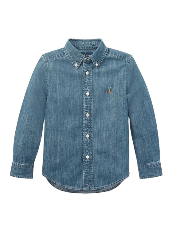 Polo Ralph Lauren Polo Ralph Lauren camicia di jeans 323713843001 Blu Regular Fit