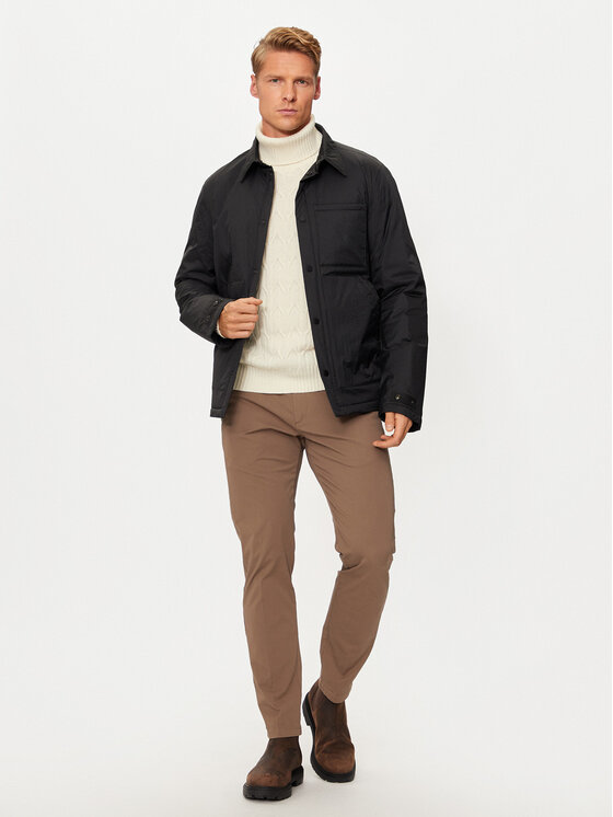 United Colors Of Benetton United Colors Of Benetton Μπουφάν μεταβατικό 2SCBUN05N Μαύρο Regular Fit