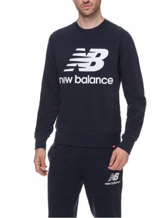 New Balance New Balance Bluza MT03560ECL Niebieski Standard Fit
