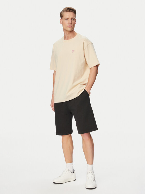 Guess Guess Kratke hlače iz tkanine M6GD15 K3021 Črna Regular Fit