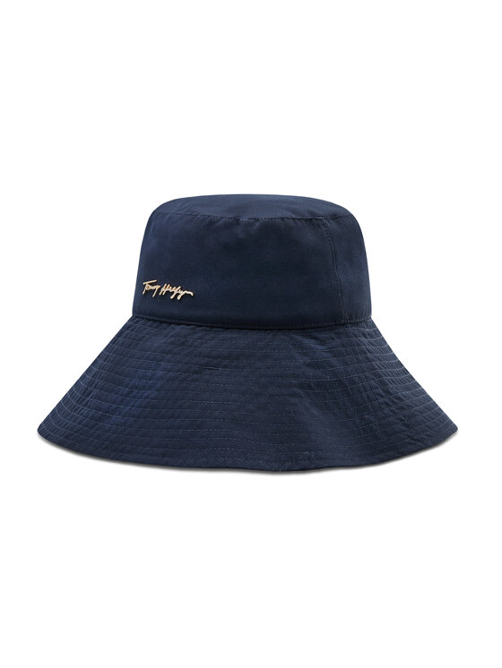 Kapelusz Tommy Hilfiger, Granatowy, Iconic Pop Bucket Hat AW0AW12171