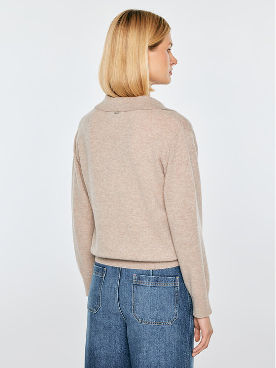 BIG STAR BIG STAR Sweter ELVIRA Brązowy Basic Fit