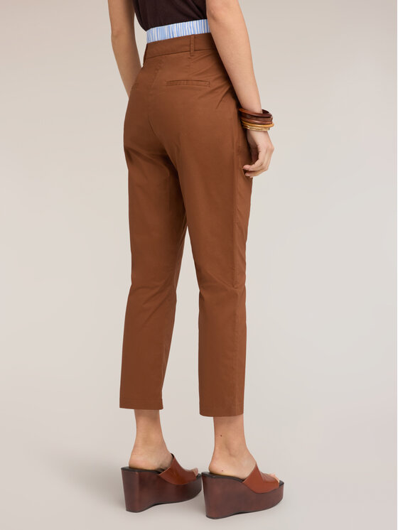 Motivi Motivi Pantaloni di tessuto P00SQ004577N0V2 Marrone Boy Fit