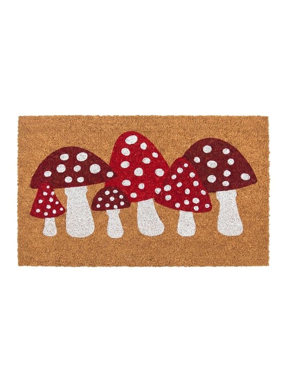 MIAhome MIAhome Wycieraczka wejściowa kokos Mushrooms 75x45 cm Brązowy