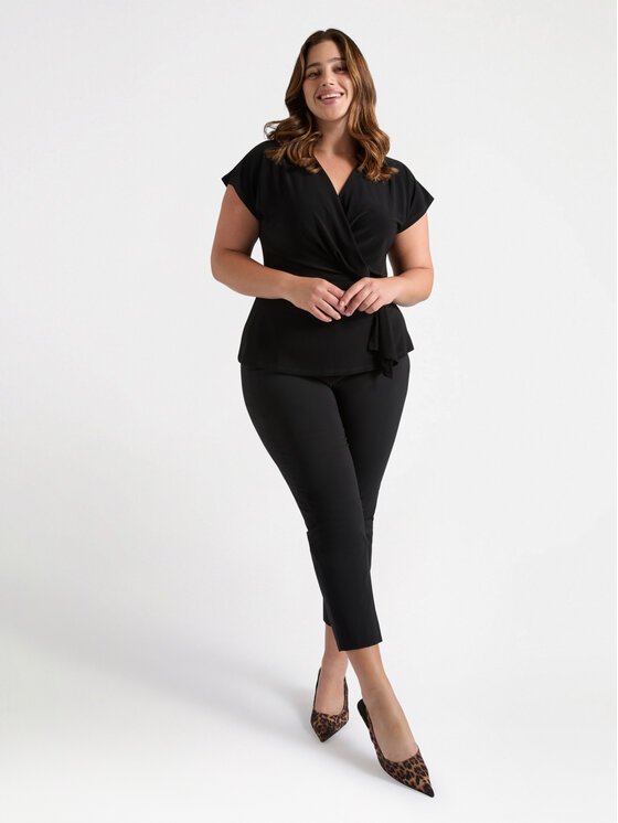 Fiorella Rubino Fiorella Rubino Pantaloni di tessuto P086L102027N033 Nero Regular Fit