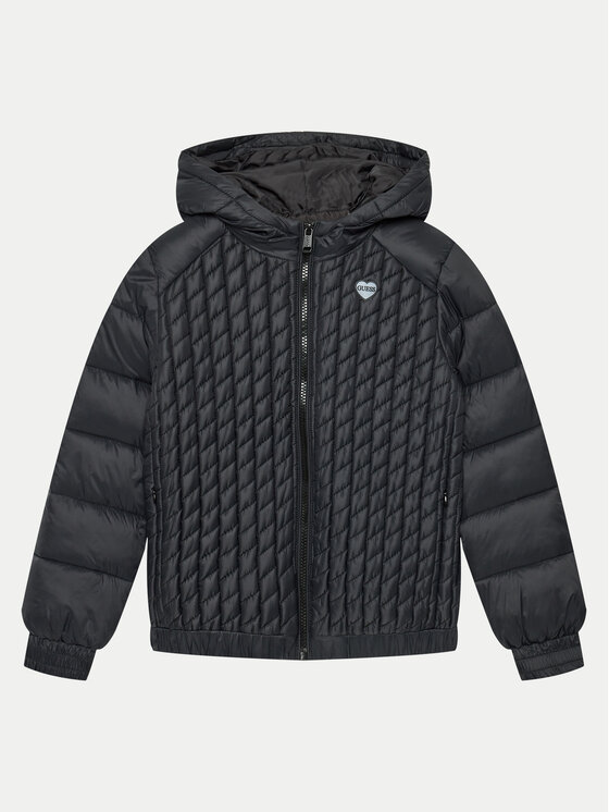 Guess Guess Μπουφάν πουπουλένιο J4YL12 WGBU0 Μαύρο Regular Fit