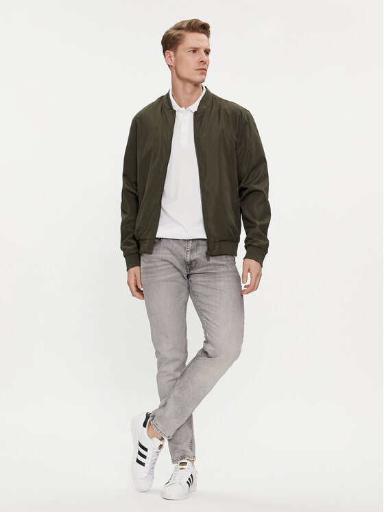 Brave Soul Brave Soul Bomber-jakk MJK-SANJAYKHAKI Khakivärviline Straight Fit