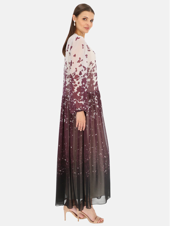 Potis & Verso Potis & Verso Sukienka elegancka Bertina Fioletowy Relaxed Fit