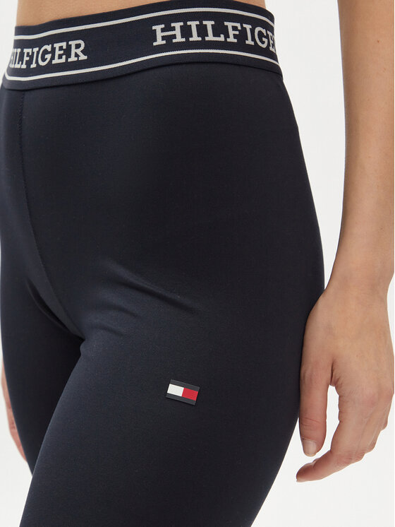 Tommy Hilfiger Tommy Hilfiger Leggings Monotype WW0WW41512 Sötétkék Slim Fit