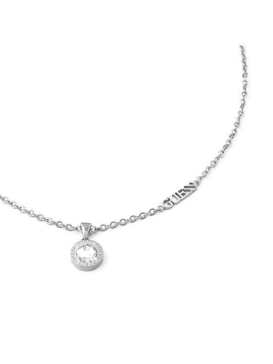 Guess Guess Naszyjnik JUBN02245JW-RH Srebrny