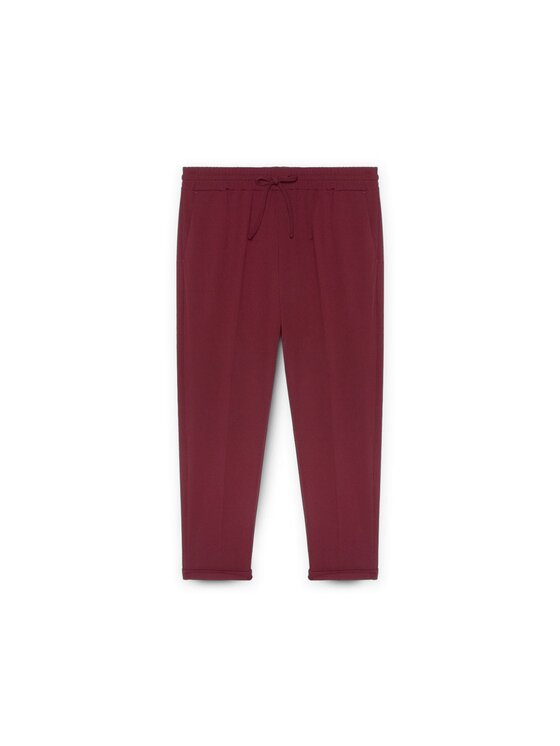 Fiorella Rubino Fiorella Rubino Pantaloni di tessuto P179T005025N036 Bordeaux Regular Fit