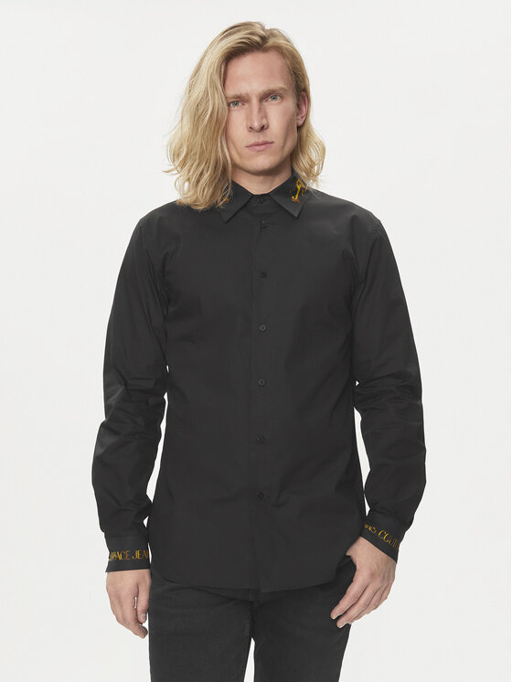 Versace Jeans Couture Košeľa 76GAL2SW Čierna Regular Fit