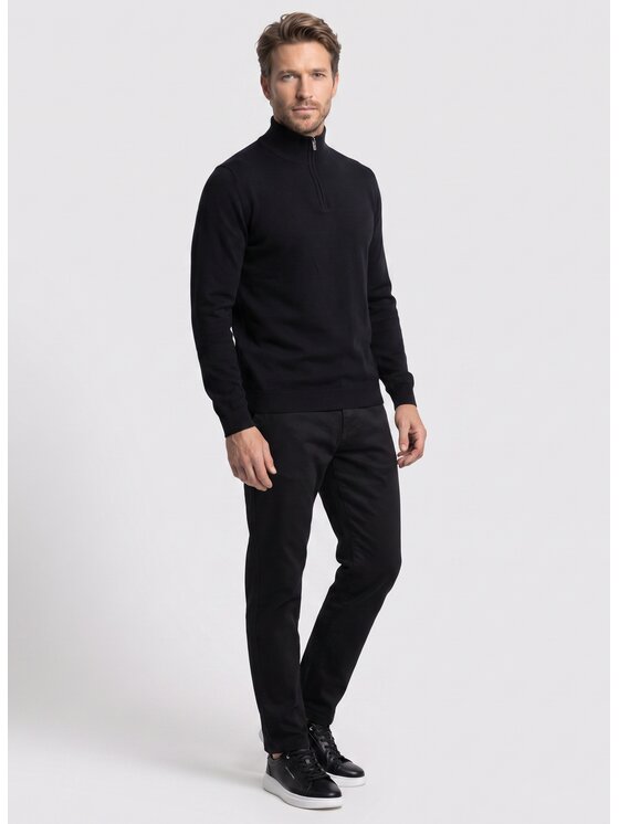 Pako Lorente Pako Lorente Sweter P26WF-2X-027 Czarny Straight Fit