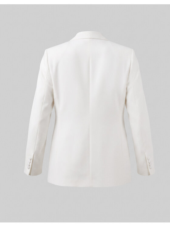 Borgio Borgio Marynarka Cesaro Biały Slim Fit