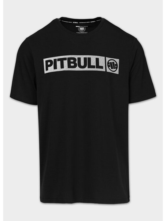PITBULL PITBULL Koszulka techniczna Casual Sport HILLTOP Czarny Regular Fit