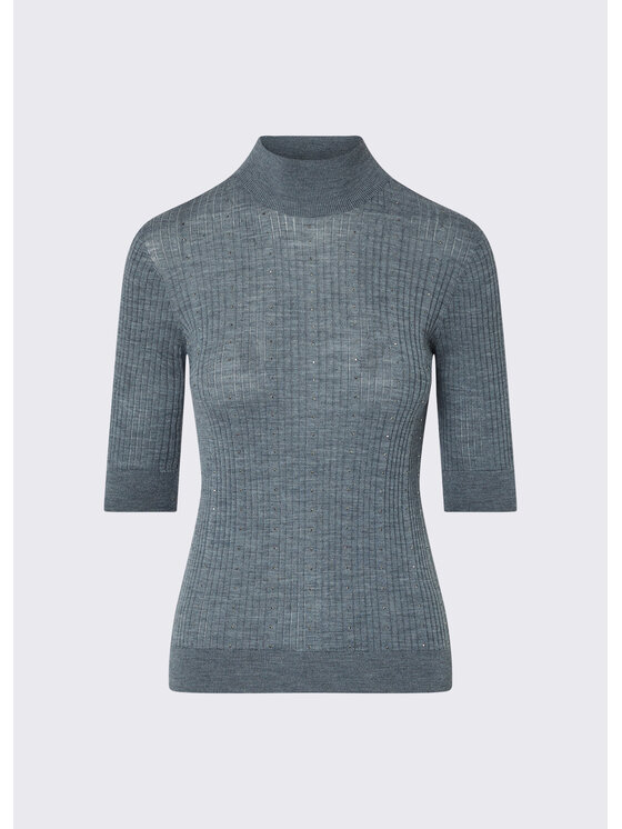 Liu Jo Liu Jo Sweter WF6101MA77Q02050 Szary Regular Fit