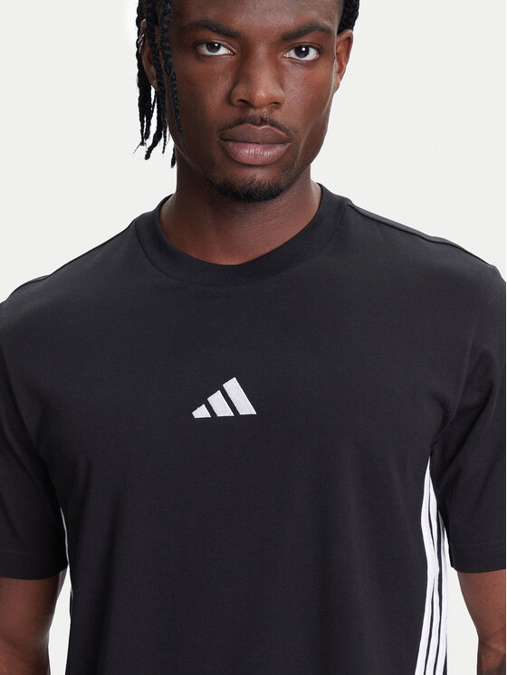 adidas adidas T-shirt Essentials 3-Stripes JD1906 Crna Regular Fit