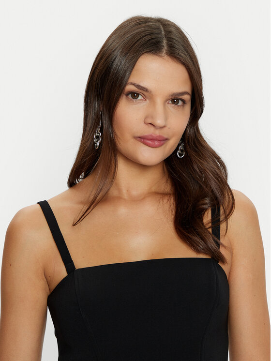 Guess Guess Top W5RH26 WGLO2 Czarny Regular Fit