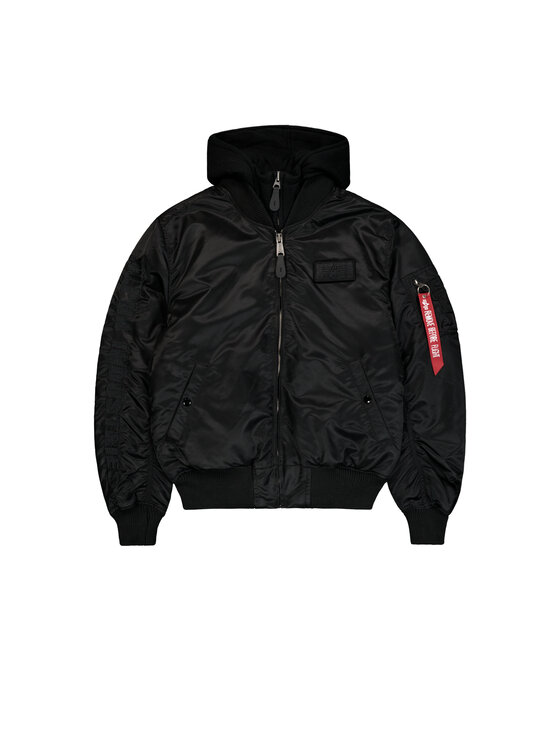 Alpha Industries Alpha Industries Kurtka bomber MA-1 D-Tec Sleeve Embroidery Bomber Jacket Czarny Slim Fit