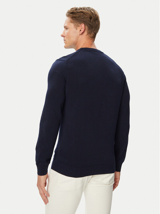 Lacoste Lacoste Sweter AH1985-166 Granatowy Regular Fit