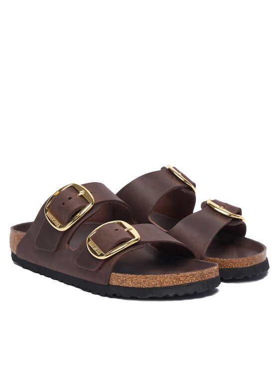 Birkenstock Birkenstock Παντόφλες Arizona Big Buckle 1032916 Σκούρο μπεζ