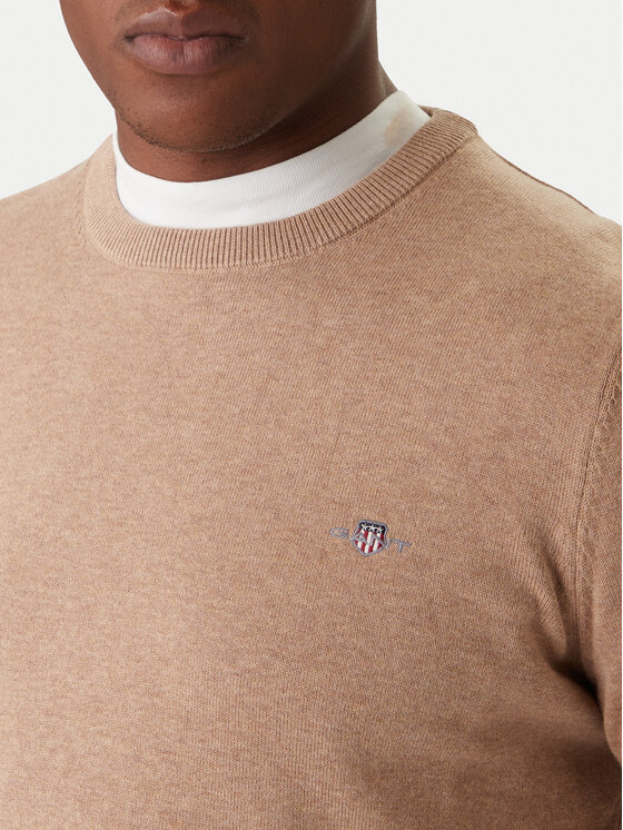Gant Gant Kampsun 8030561 Beež Regular Fit