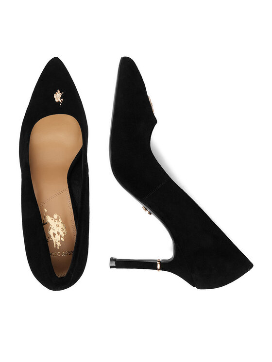 U.S. Polo Assn. U.S. Polo Assn. Čevlji z visoko peto EO-JACLYN002W/GL1 Črna