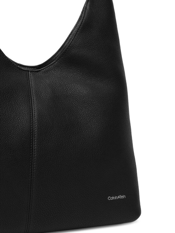 Calvin Klein Calvin Klein Τσάντα Slouchy Leather Md Shoulder Bag LV04F3543G Μαύρο