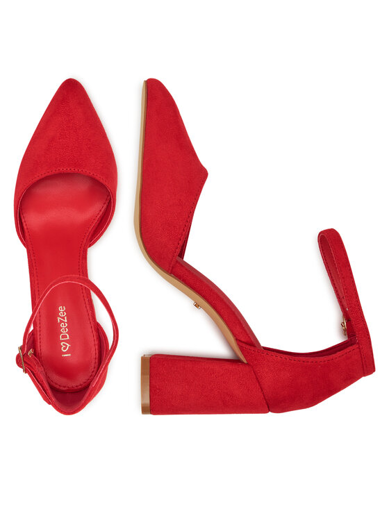 DeeZee DeeZee Czółenka DF-82616-85-35621 Czerwony