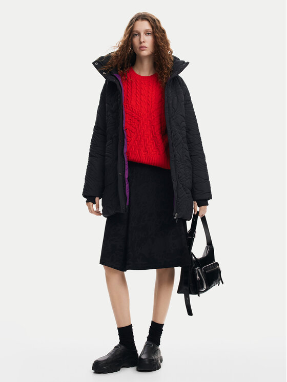 Desigual Desigual Giubbotto invernale Aarhus 24WWEWAC Nero Regular Fit