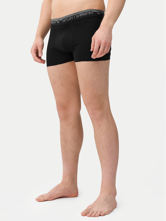 4F 4F Set di 2 boxer 4FWSS24UBXSM036 Nero