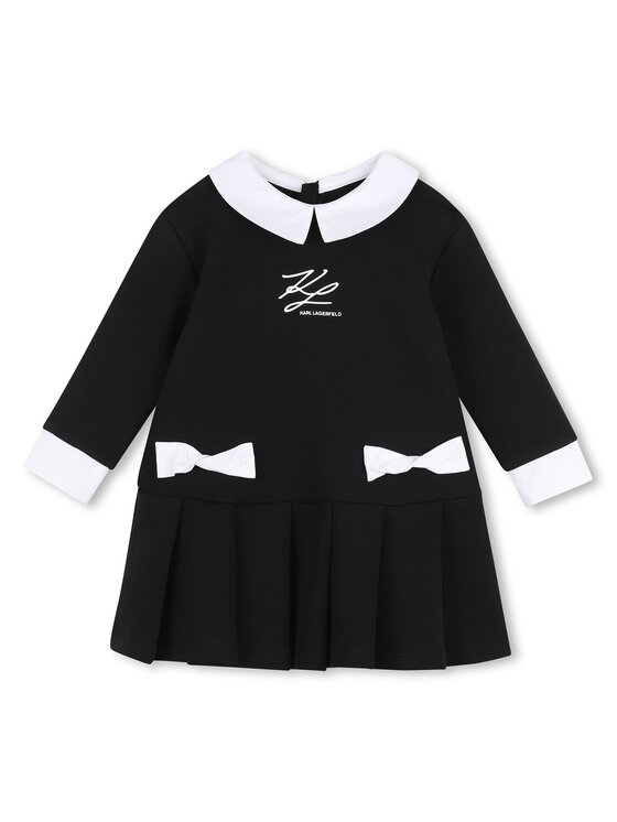 Karl Lagerfeld Kids Karl Lagerfeld Kids Повсякденна сукня Z31291 M Чорний Regular Fit