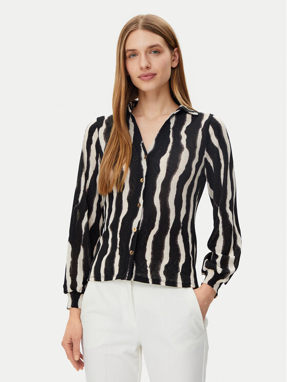 Morgan Morgan Camicia 251-TRIBO Nero Regular Fit