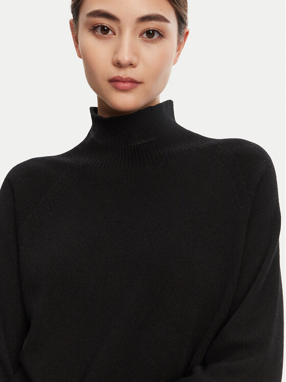 Marella Marella Bluză cu gât Ismaele 2523366394 Negru Oversize