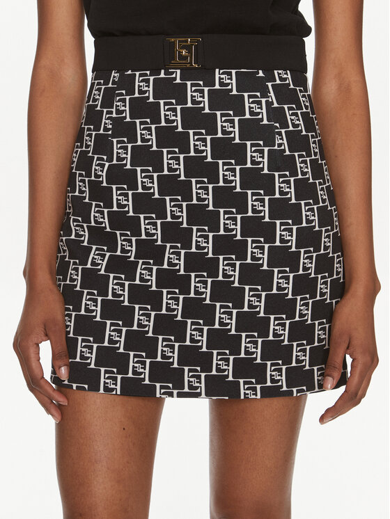 Elisabetta Franchi Elisabetta Franchi Fustă mini GO-S03-41E2-V250 Negru Regular Fit