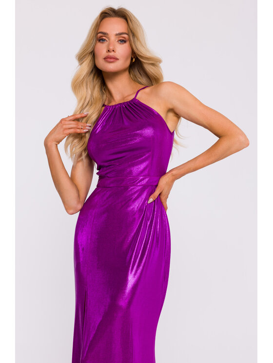 Made of Emotion Made of Emotion Abito da sera M833 Viola Sexy Straight Fit
