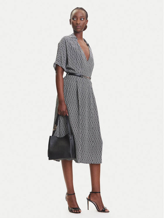 Fracomina Fracomina Rochie de zi FR25SD2012W413O9 Negru Regular Fit