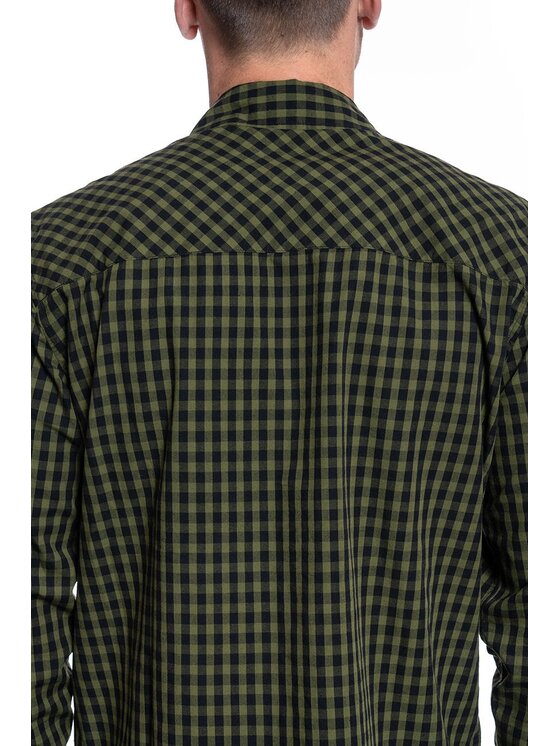 Mustang Mustang Camicia CLEMENS VICHY CHECK Verde Regular Fit