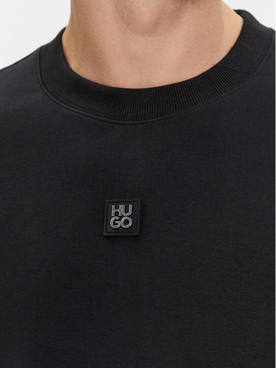 HUGO Hugo Džemperis Dettil 50509270 Juoda Relaxed Fit